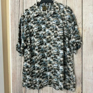 Vintage Bruno Italy  Mens Hawaiian Shirt size 3XL Big